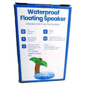 Waterproof Floating Bluetooth Wireless Speaker Inflatable Palm Tree IPX7